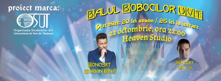 coperta de facebook cu Balul Bobocilor UVT 2014