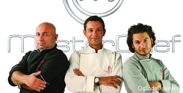 Juriul MasterChef, de la stânga la dreapta: Cătălin Scarlatescu, Sorin Bontea şi Florin Dumitrescu