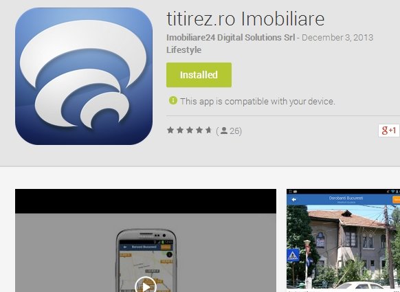 aplicatia pentru smartphone-uri cu Android - titirez.ro, anunturi imobiliare
