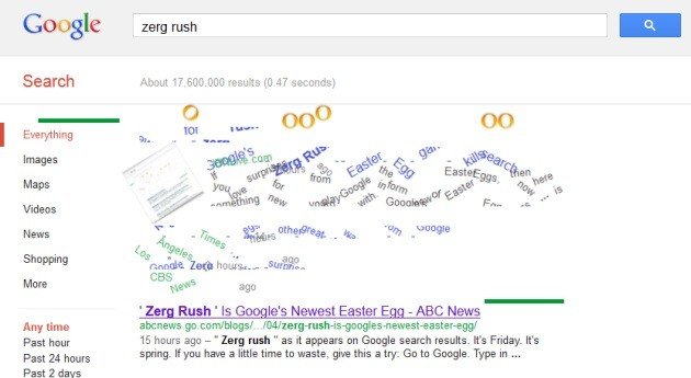 zerg rush pe google